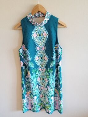jocelyn short sleeve linen dress Lilly Pulitzer Jocelyn Short Sleeve Line Dress Boca Blue/Resort White SM at Amazon Women's Clothing store
